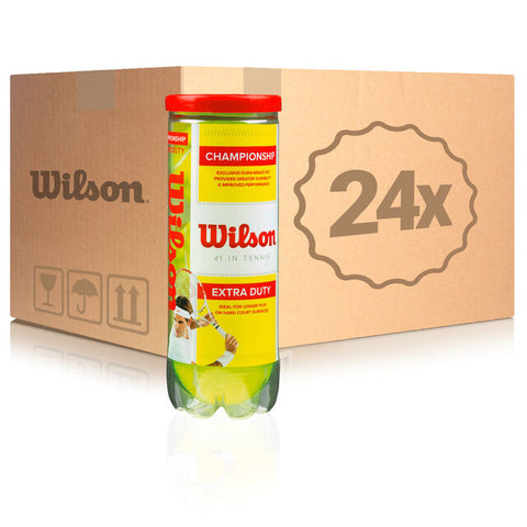 Wilson Championship Extra Duty Tennis Balls - 24 Tubes (72 Balls)