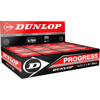 Dunlop Progress Squash Balls - 12 Balls