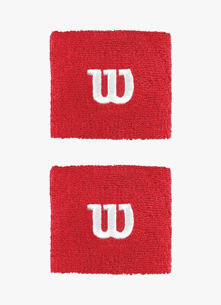 Wilson Wristband - Red - 1 Pair