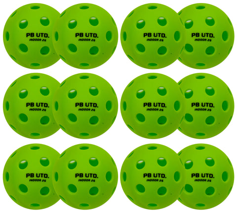 Pickleball United Indoor Pickleball Balls - 12 Pack