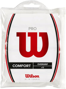 Wilson Pro Comfort Tennis Overgrip White - 12 Pack
