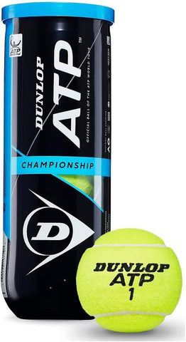 Dunlop ATP Championship Tennis Ball Tube - 3 Ball Can