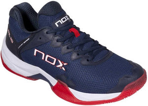NOX ML10 Hexa Mens All Court Shoes - Blue/Red