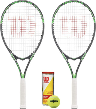 Wilson Tour Slam 2 Player Tennis Racket Set Including 3 Balls