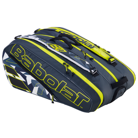 Babolat Pure Aero 12 Tennis Racket Bag - Grey/Yellow