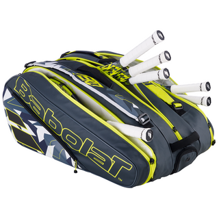 Babolat Pure Aero 12 Tennis Racket Bag - Grey/Yellow