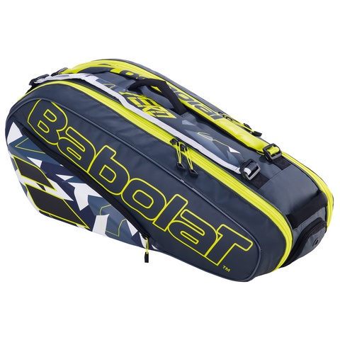 Babolat Pure Aero 6 Tennis Racket Bag - Grey/Yellow