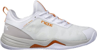 NOX Lux Nerbo Mens All Court Padel Shoes - White/Coral Gold