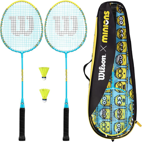 Wilson Minions Junior 2.0 Badminton 2 Player Set