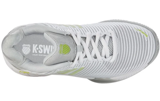 K-Swiss Hypercourt Express HB 2 Womens Tennis Shoes - White/Grey Violet/Limegreen