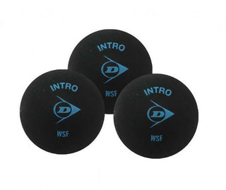 Dunlop Intro Blue Dot Squash balls - 3 Pack