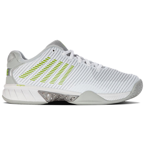 K-Swiss Hypercourt Express HB 2 Womens Tennis Shoes - White/Grey Violet/Limegreen