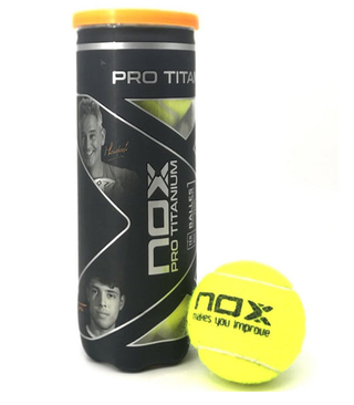 NOX Pro Titanium Padel Balls - 3 Ball Tube