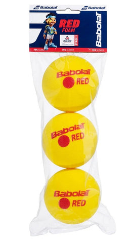 Babolat Red Foam Stage 3 Tennis Balls - 3 Pack