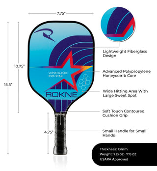 ROKNE ROK-STAR Junior Pickleball Paddle