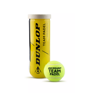 Dunlop Team Padel Balls - 3 Ball Tube