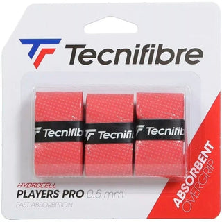 Tecnifibre Players Pro Absorbent Overgrip - Pack of 3