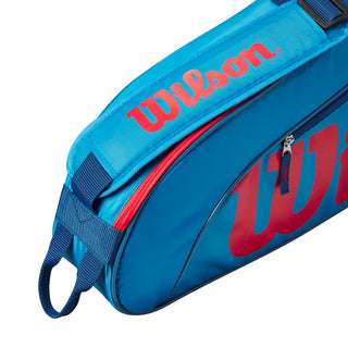 Wilson Junior 3 Racket Tennis Bag - Blue/Red