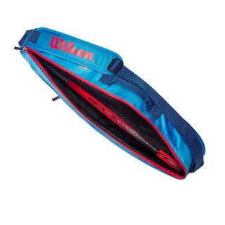 Wilson Junior 3 Racket Tennis Bag - Blue/Red