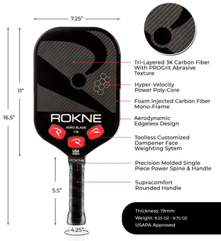 ROKNE Aero Blade Pro Series Pickleball Paddle