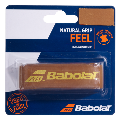 Babolat Natural Leather Replacement Grip Tape - 1 Grip Pack