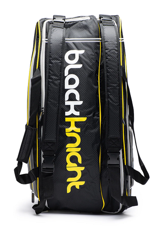 Black Knight Competition 6 Racket Bag - Black/Yellow