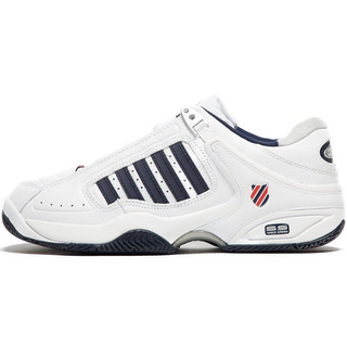 K-Swiss Defier RS Mens Tennis Shoes - White/Dress Blue/Fiery Red