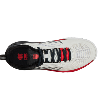 K-Swiss Hypercourt Supreme 2 Mens Tennis Shoes - White/Black/Red