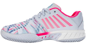 K-Swiss Express Light 3 Womens Padel Shoes - White/Neon Pink