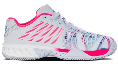 K-Swiss Express Light 3 Womens Padel Shoes - White/Neon Pink