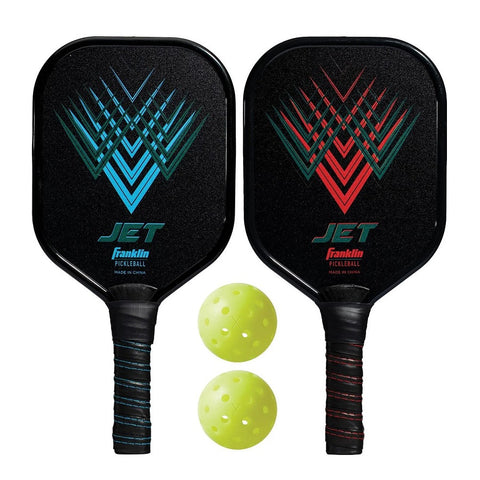 Franklin Jet 2 Player Pickleball Paddle Set + Balls