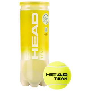 HEAD Team Tennis Balls - 1 Tube (3 Balls)