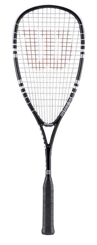 Wilson Hyper Hammer 120 Squash Racket - Black