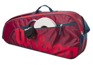 Wilson Junior 3 Racket Tennis Bag - Red