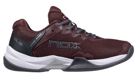 NOX ML10 Hexa Mens All Court Padel Shoes - Burgundy/Charcoal