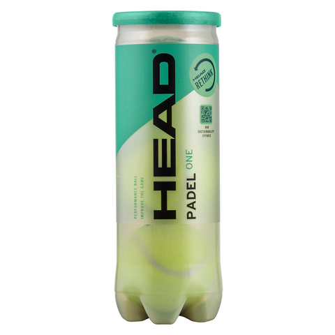 HEAD Padel One Balls - 1 Tube (3 Balls)