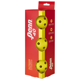 Penn 40 Outdoor Pickleball Balls - 3 Pack Yellow