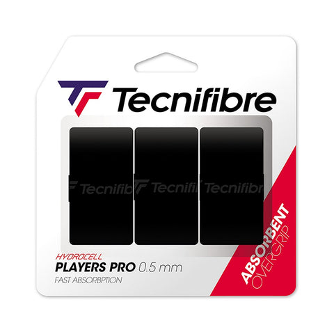 Tecnifibre Players Pro Absorbent Overgrip - Pack of 3