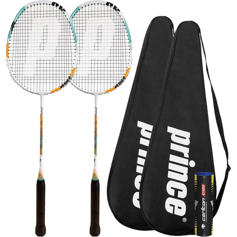 Prince Pro Shark Nano 75 Graphite Badminton Racket Set Including Shuttlecocks