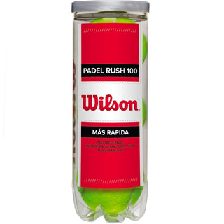 Wilson Rush 100 Padel Balls - 3 Ball Tube