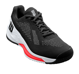 Wilson Rush Pro 4.0 Tennis Shoe - Black/White/Poppy Red