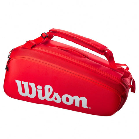 Wilson Super Tour 9 Red Tennis Racket Bag 2024 Racketworld UK