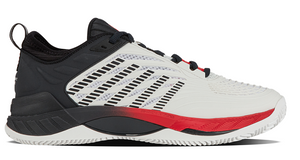 K-Swiss Hypercourt Supreme 2 Mens Tennis Shoes - White/Black/Red