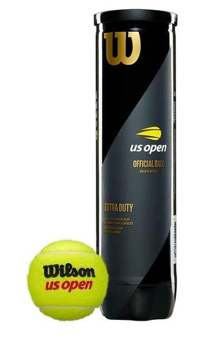 Wilson US Open Extra Duty Tennis Balls - 4 Ball Tube