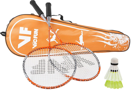 Victor 2 Player Badminton Racket Set With Shuttles and Carry Bag