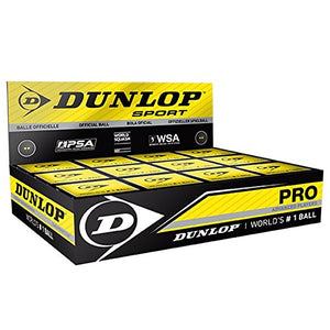 12 x Dunlop Pro Squash Balls